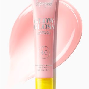 Supergoop! Glow Gloss Vanilla Lip Serum SPF 40 - Hydrating Lip Gloss with Broad Spectrum Sun Protection, High-Shine Finish