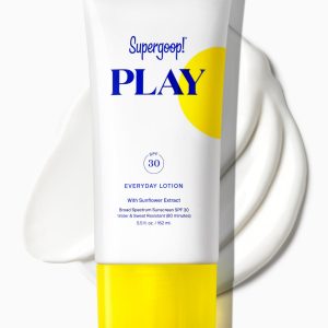 Supergoop! PLAY Everyday Lotion SPF 30 (5.5 oz) - Broad Spectrum Sunscreen, Water & Sweat Resistant, No White Cast, Reef-Safe